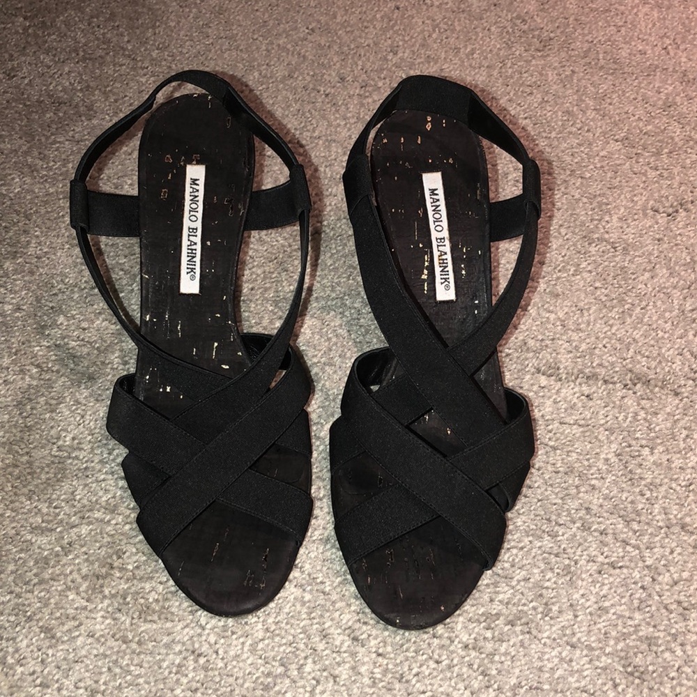 Manolo Blahnik strappy heels size 40.5